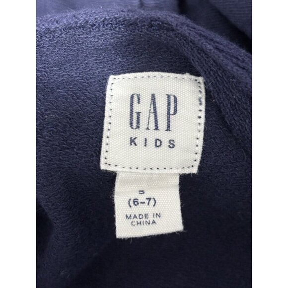 Gap Kids Hoodie T-Shirt With Super Star Graphic Navy Blue S (6-7) - Picture 3 of 4